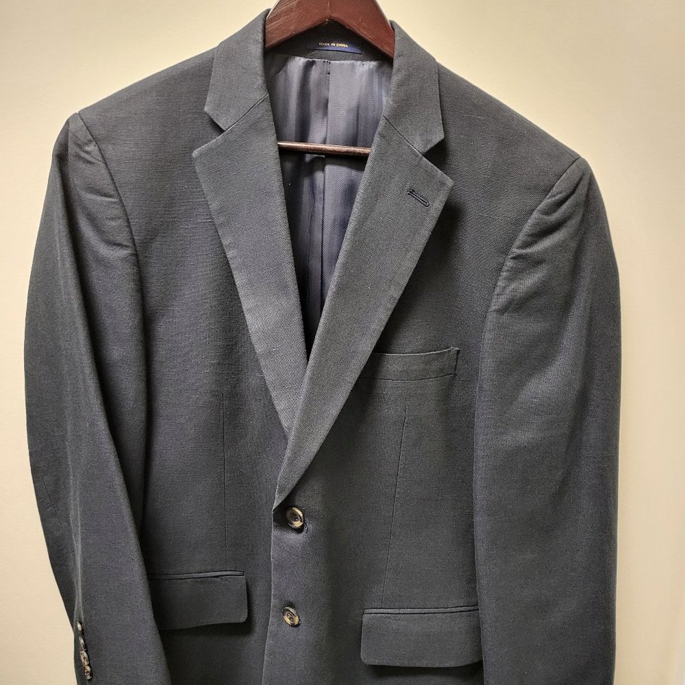 Club Room – Linen Sport Jacket - Dark Navy